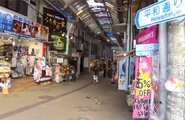 日本冲绳旅游：牧志公社市场