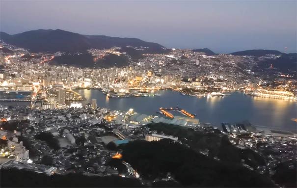 日本旅游：稻佐山赏长崎夜景