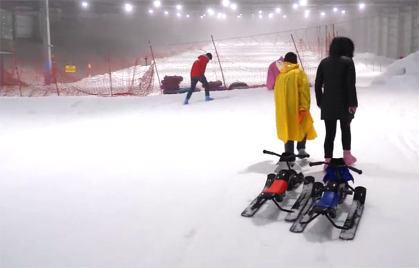 重庆周边滑雪游：奥陶纪室内滑雪