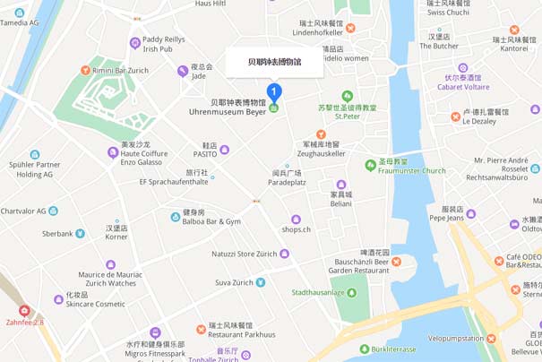 瑞士苏黎世贝耶钟表博物馆地图（贝耶钟表博物馆在哪里）