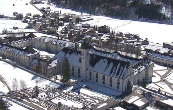 欧洲旅游：瑞士瑞士英格堡雪景