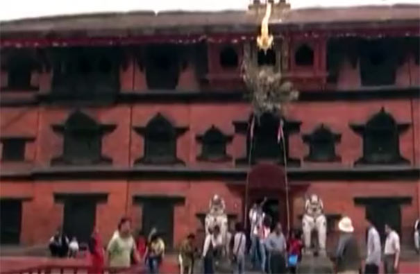 尼泊尔旅游：加德满都活女神庙震前