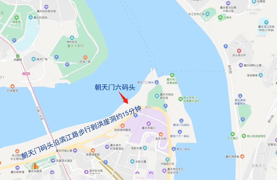 长江黄金5号住宿地图