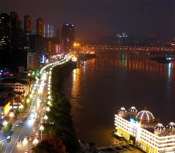 重庆夜景去哪看：南滨路夜景