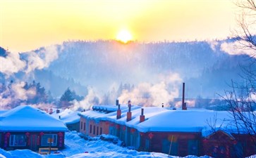 中国雪乡日出