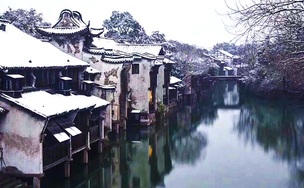 江南旅游古镇雪景推荐：乌镇雪景