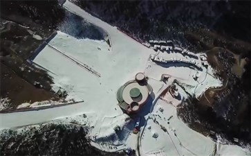 米亚罗鹧鸪山冰雪世界航拍