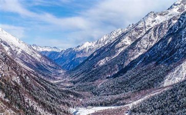 毕棚沟冬季雪景