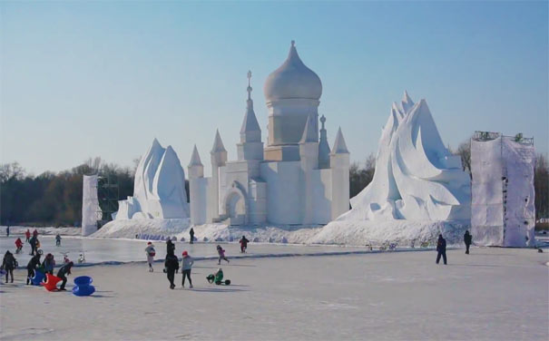 哈尔滨太阳岛公园：雪雕