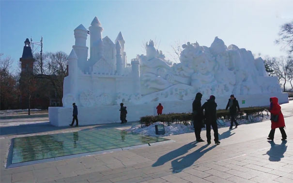 哈尔滨太阳岛公园：雪雕