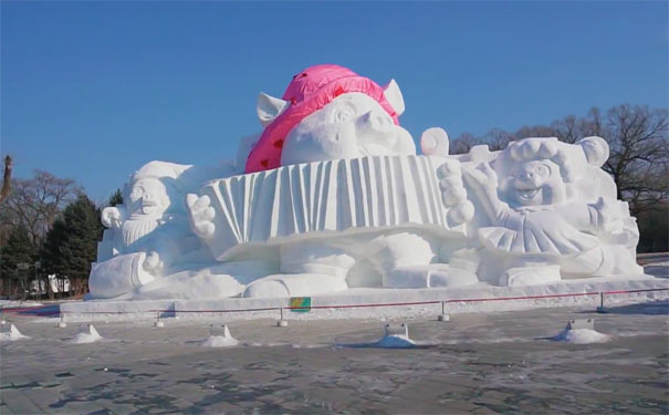 哈尔滨太阳岛公园：雪博会