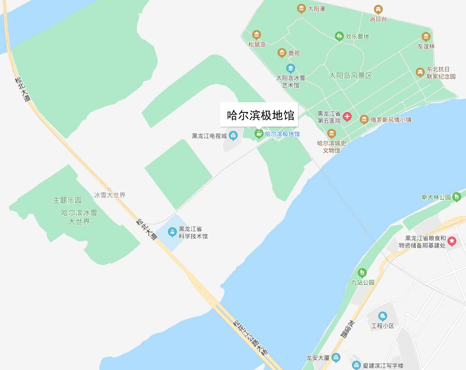 哈尔滨极地馆内部地图图片