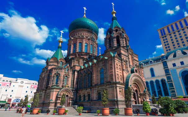 哈尔滨圣索菲亚大教堂夏季风景