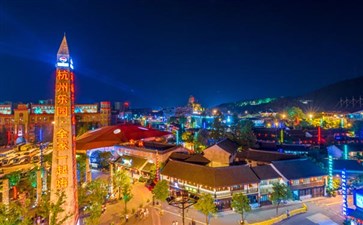 杭州宋城千古情景区夜景