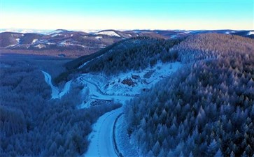 塞罕坝森林公园雪景