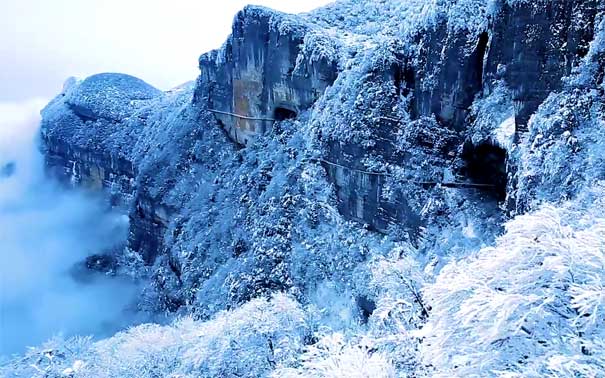 金佛山雪景