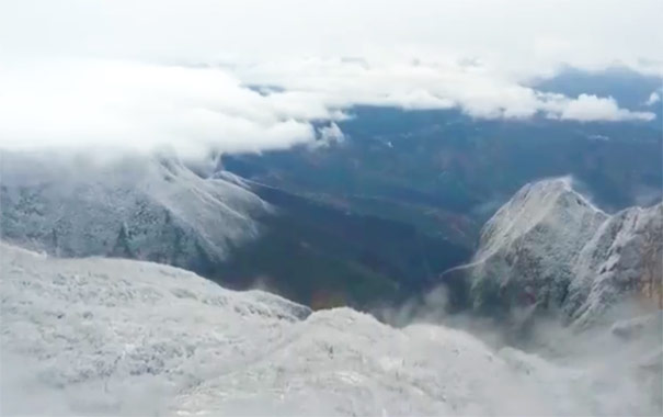 巫山梨子坪雪景