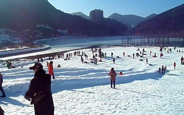 丰都澜天湖雪景