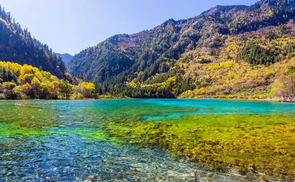 九寨沟旅游：九寨沟秋季风景