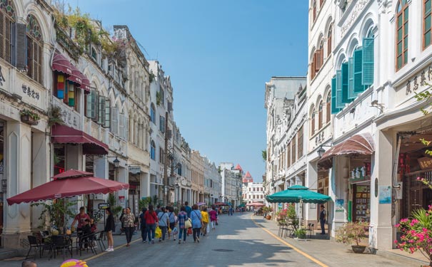 海南海口旅游：海口骑楼老街