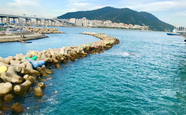 韩国旅游：釜山松岛天空步道