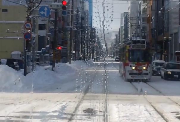 冬季日本旅游：北海道札幌雪景