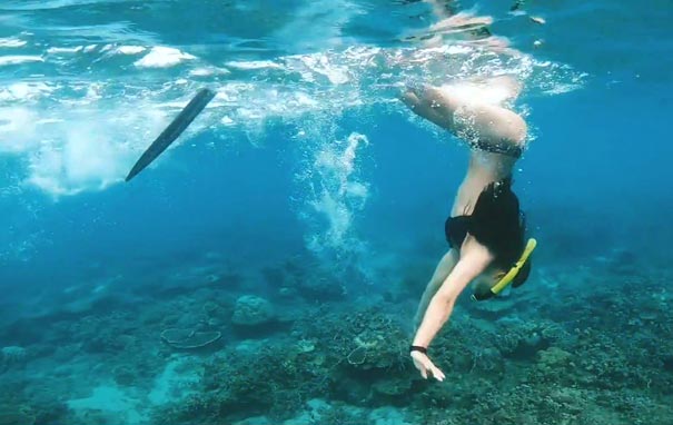 三亚自由行旅游必玩项目：蜈支洲岛浮潜