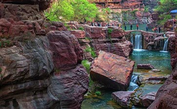 河南云台山景区红石峡