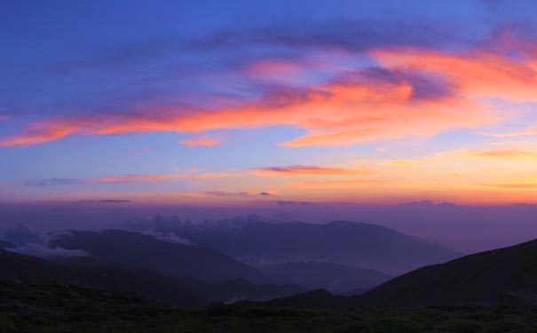 太白山国家森林公园晚霞