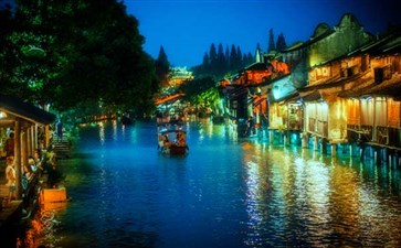 华东上海旅游：乌镇夜景
