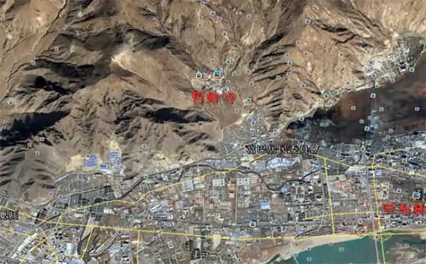 西藏旅游：拉萨哲蚌寺地图