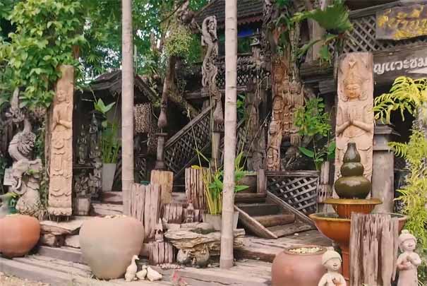 泰国旅游：清迈木雕村