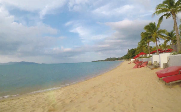 苏梅岛旅游：湄南海滩(Mae Nam Beach)