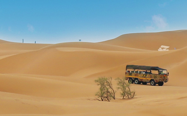 宁夏旅游：沙坡头沙漠车