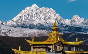 重庆自驾旅游：塔公草原塔公寺与雅拉雪山