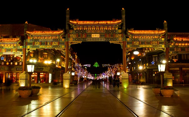北京旅游夜景推荐：前门夜景