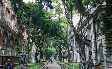 全景广东旅游：广州沙面建筑群