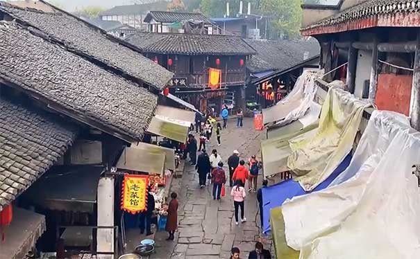 重庆旅游：合川涞滩古镇街景