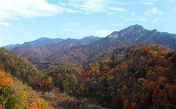 陕西秦岭黄柏塬大岭子秋季景色