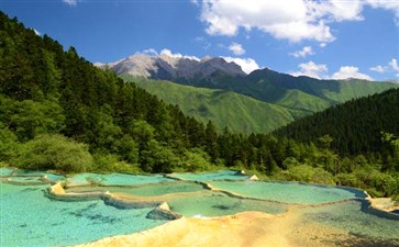 黄龙景区春夏风景