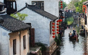 华东旅游：江苏周庄水乡景色