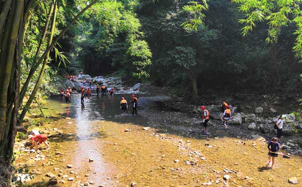 重庆金刀峡景区：成人溯溪起点