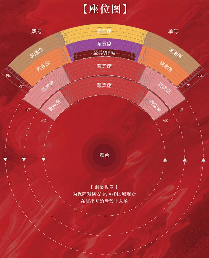 重庆旅游《重庆1949》红色舞台剧座位图