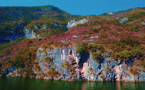 重庆三峡旅游：巫山小三峡红叶
