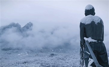 冬季重庆武隆懒坝雪景