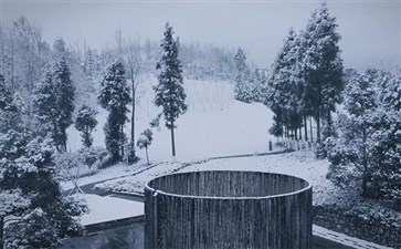 重庆武隆懒坝冬季雪景