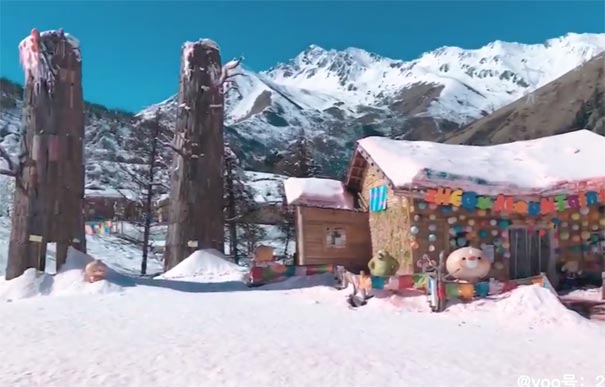 冬季四川旅游：鹧鸪山冰雪世界