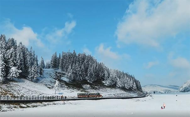 2021年12月24日仙女山雪景实拍