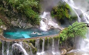 专列旅游：西昌螺髻山九十九里温瀑布温泉