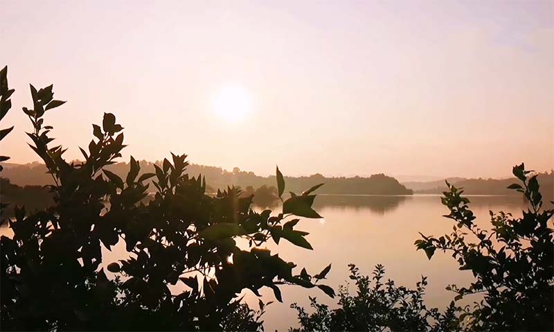 长寿湖·太极岛夕阳